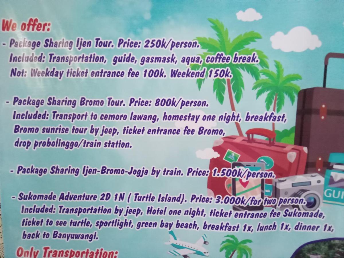 Dannu'S Homestay Ijen And Bromo Tour Banyuwangi  Zewnętrze zdjęcie